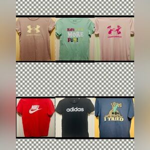 6 Girls T-Shirts Sz. 13/14, M/L 🎉